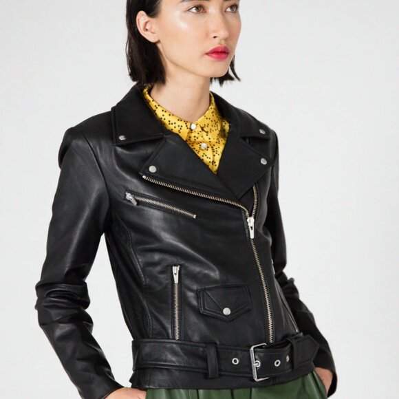 VEDA jayne smooth jacket black, size medium - Picture 2 of 10